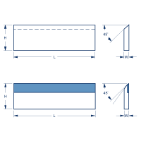 Thin planing knife diagram